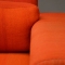 Detail of Matisse chair in handwoven orange vintage Alpaca